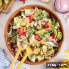 Deconstructed Big Mac Salad 11 Big Mac Salad in a bowl, a low-carb and keto-friendly meal