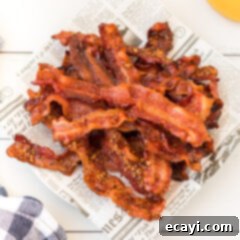 Perfect Crispy Oven Bacon 8 plate of bacon