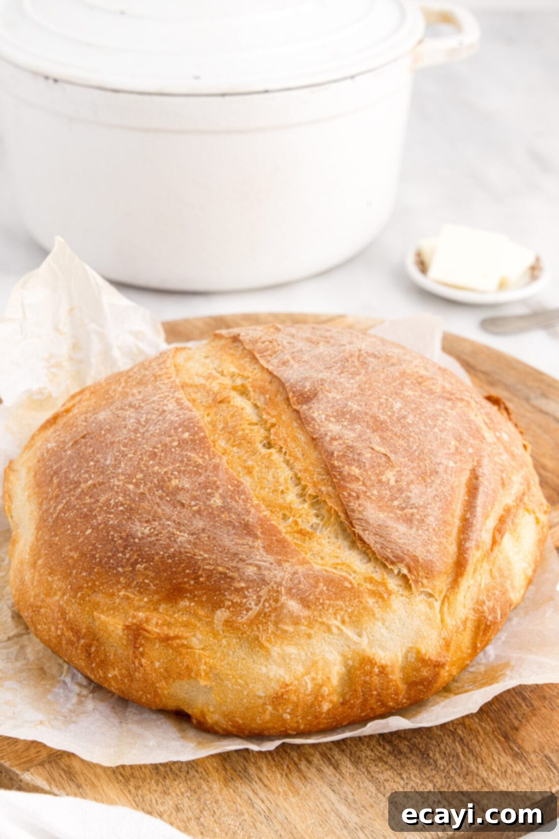 The Perfect Cast-Iron Loaf 16 Dutch Oven Bread on cutting board