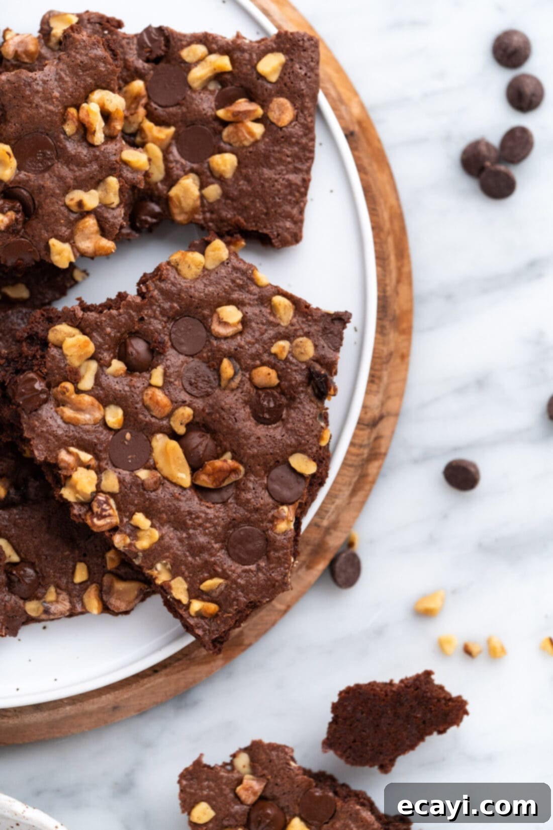 Brownie Bark 2 plate of brownie brittle