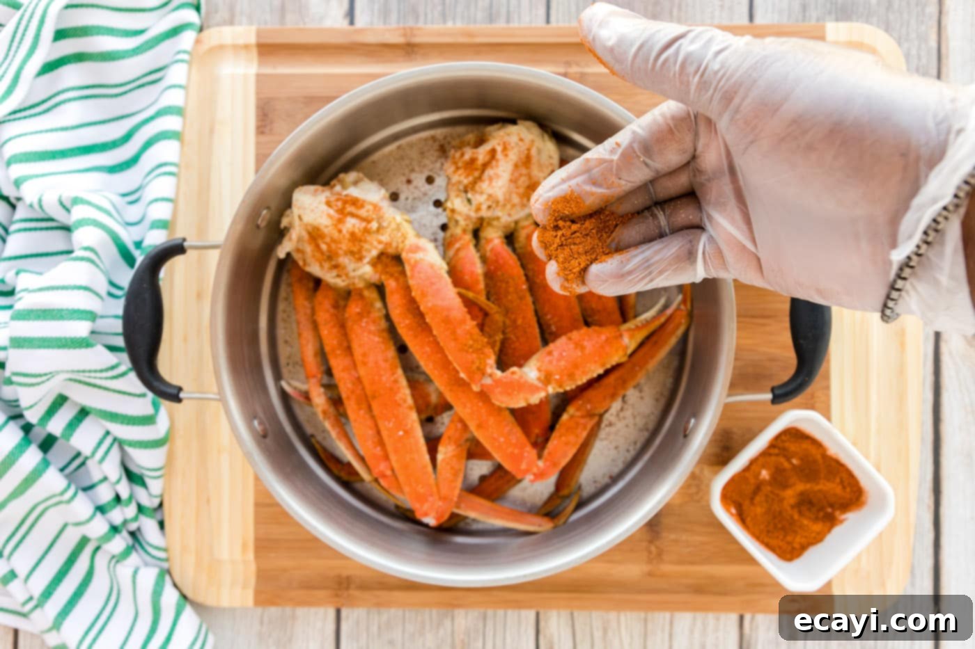 Arctic Crab Delights 6 Seasoning snow crab legs with Old Bay and garlic salt