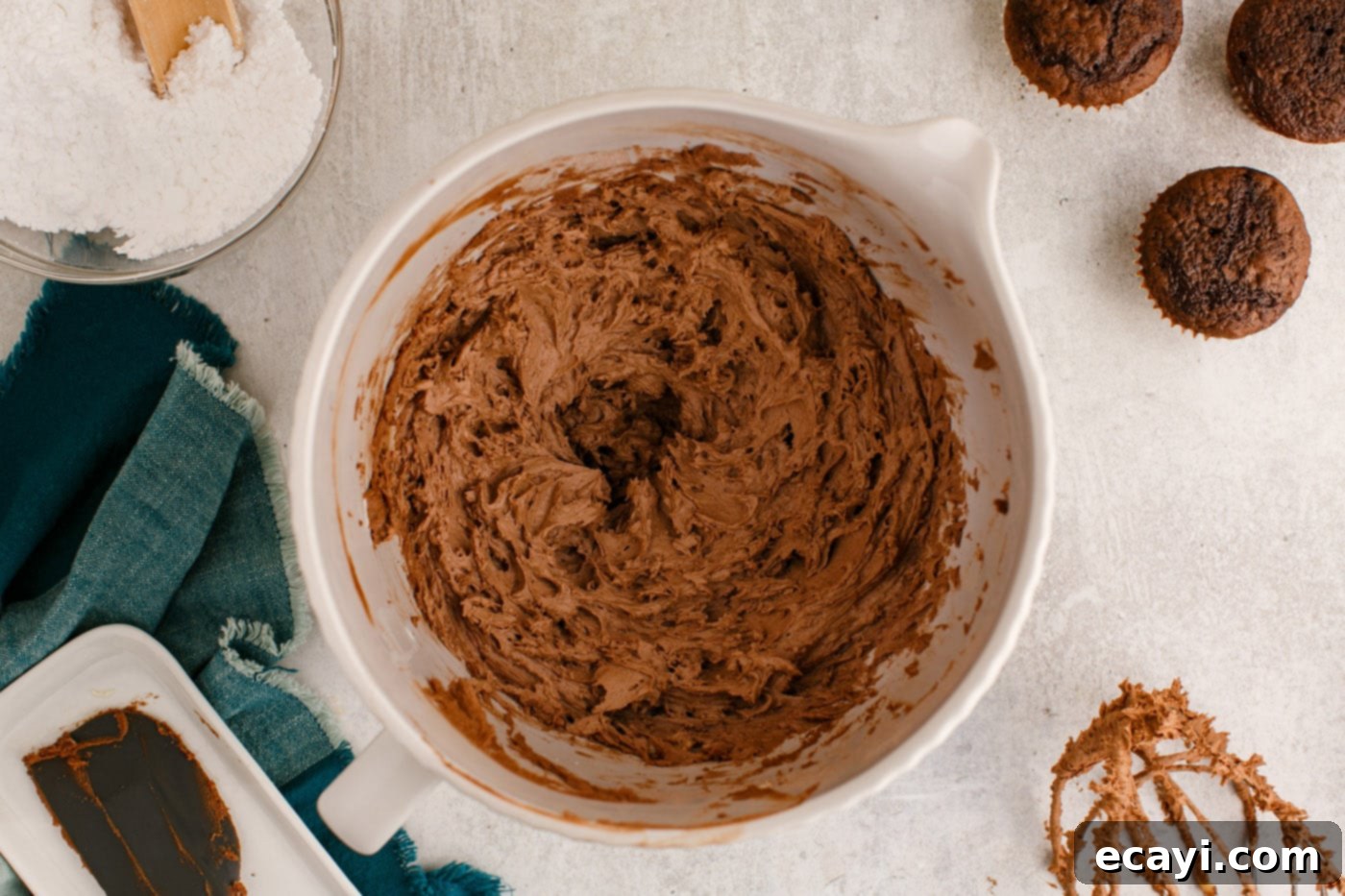 Velvety Chocolate Dream Frosting 9 chocolate buttercream frosting made with a stand mixer