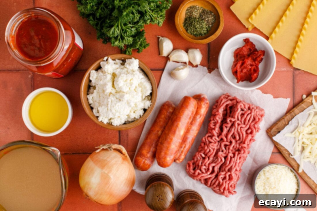Deconstructed Lasagna Soup 4 Ingredients for Lasagna Soup
