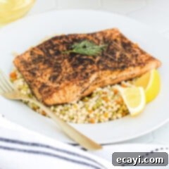 Perfect Sous Vide Salmon 13 Sous Vide Salmon on a plate with a fork