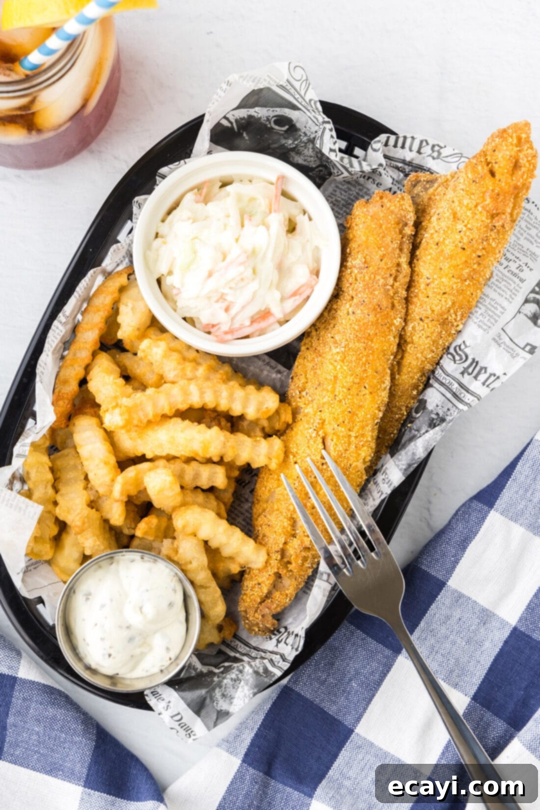 Crispy Fried Whiting 12 Basket of Fried Whiting Fish with fries and coleslaw