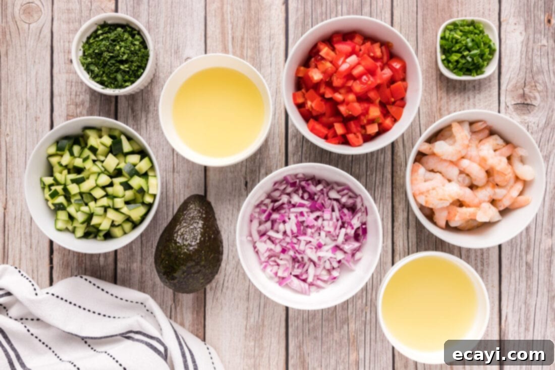 Zesty Lime Shrimp Ceviche 4 Ingredients for Shrimp Ceviche