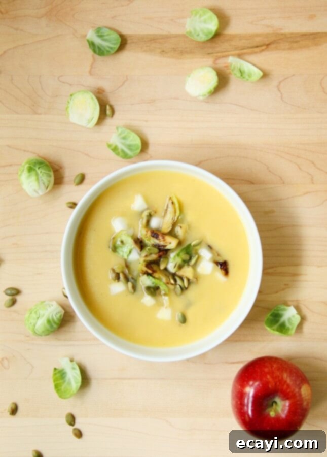 Autumn Glow Miso Squash Soup with Caramelized Sprouts and Crisp Apple 4 img 8209 3