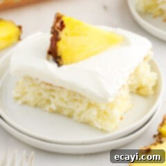 Tropical Pineapple Angel Delight 13 Piece of Pineapple Angel Food Cake with whipped cream