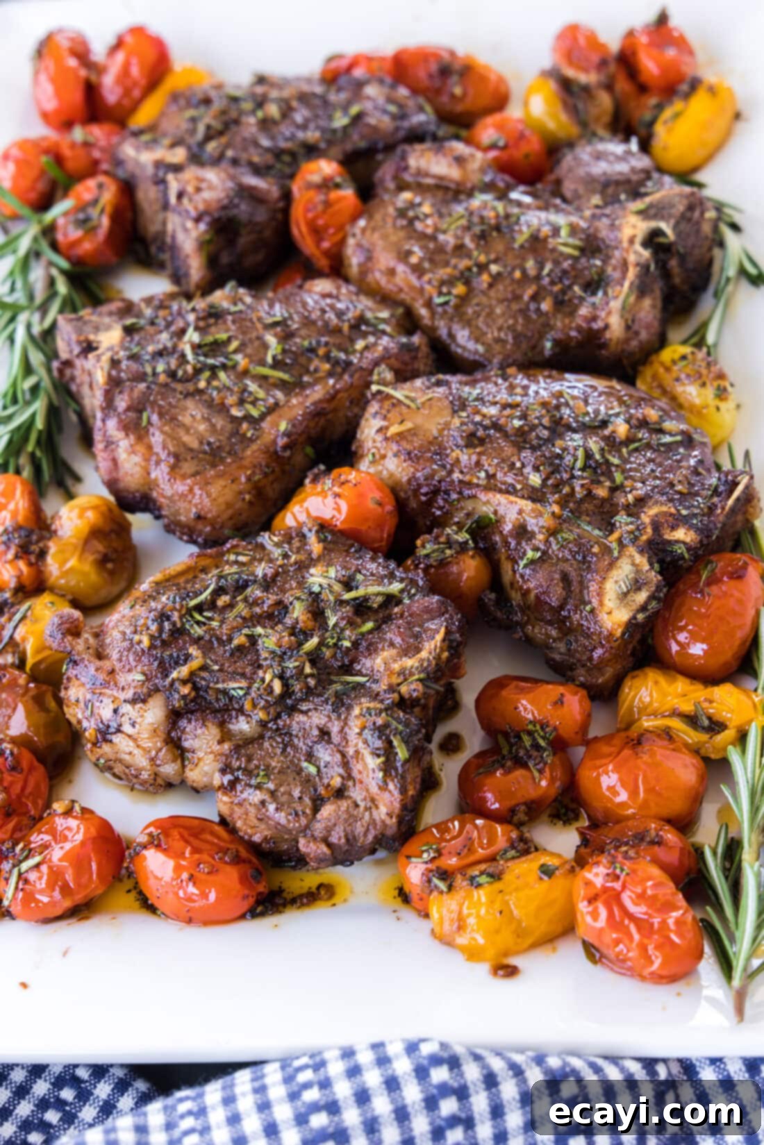 Seared Lamb Loin Chops 12 Platter of Lamb Loin Chops