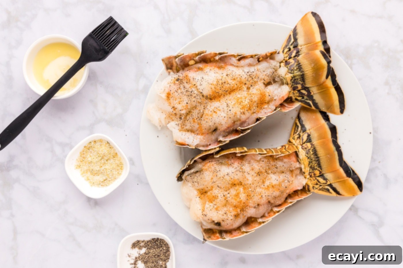 Succulent Grilled Lobster Tail 9 seasoned lobster tail meat