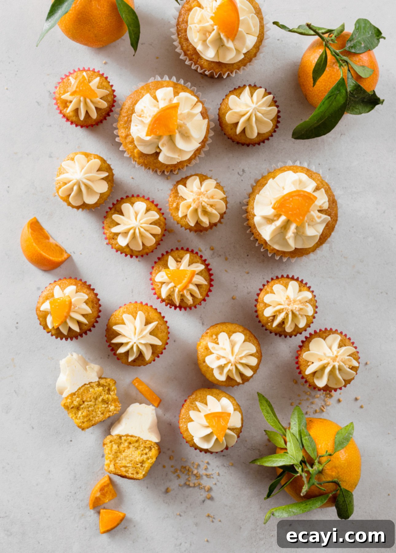 Zesty Clementine Squash Cupcakes, Topped with Dreamy Maple Meringue 8 Clementine Squash Cupcakes with Maple Italian Meringue Buttercream // FoodNouveau.com