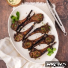 Succulent Broiled Lamb Chops 9 Platter of Broiled Lamb Chops