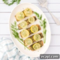 Zesty Dill Salmon 12 Overhead photo of a platter of Dill Salmon