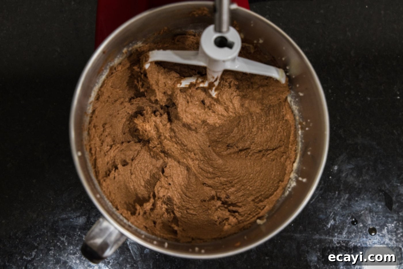 Petite French Silk Pies 20 french silk filling in a mixer bowl