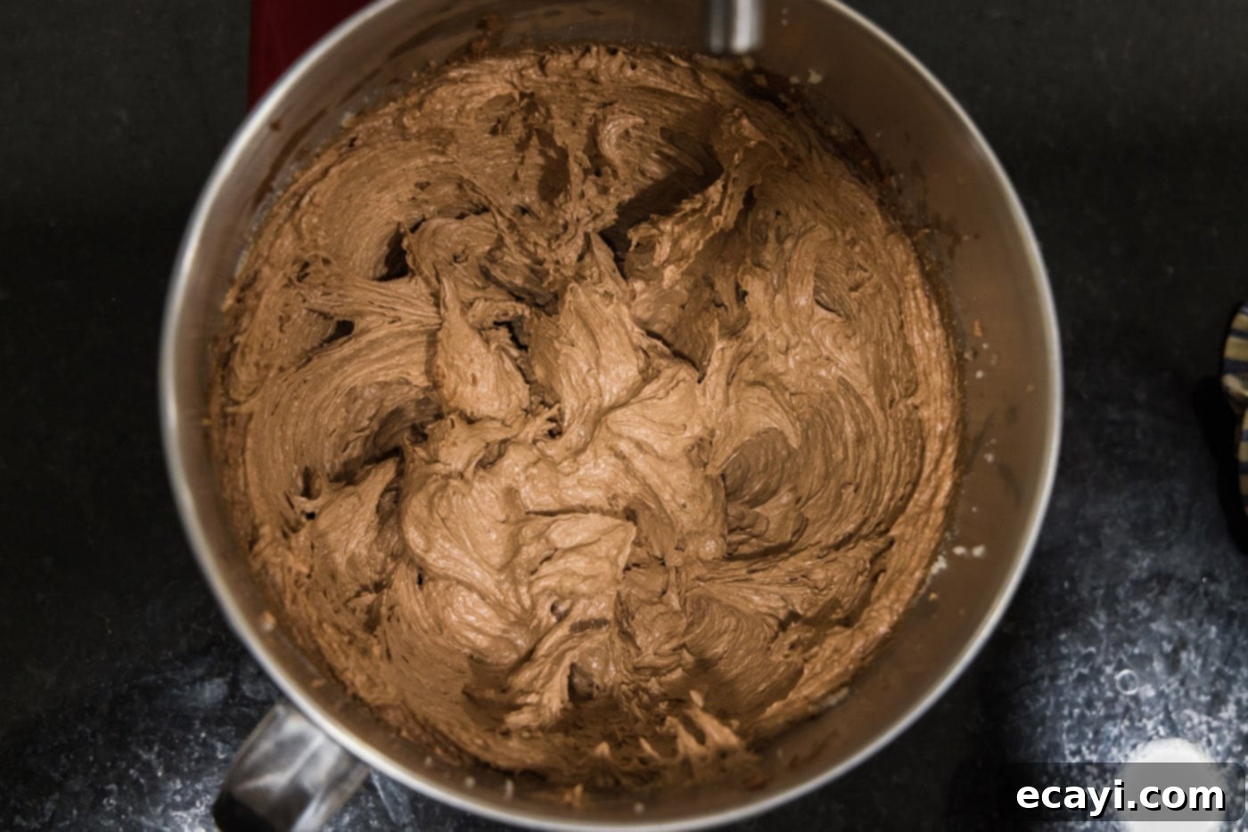 Petite French Silk Pies 22 french silk filling in a bowl
