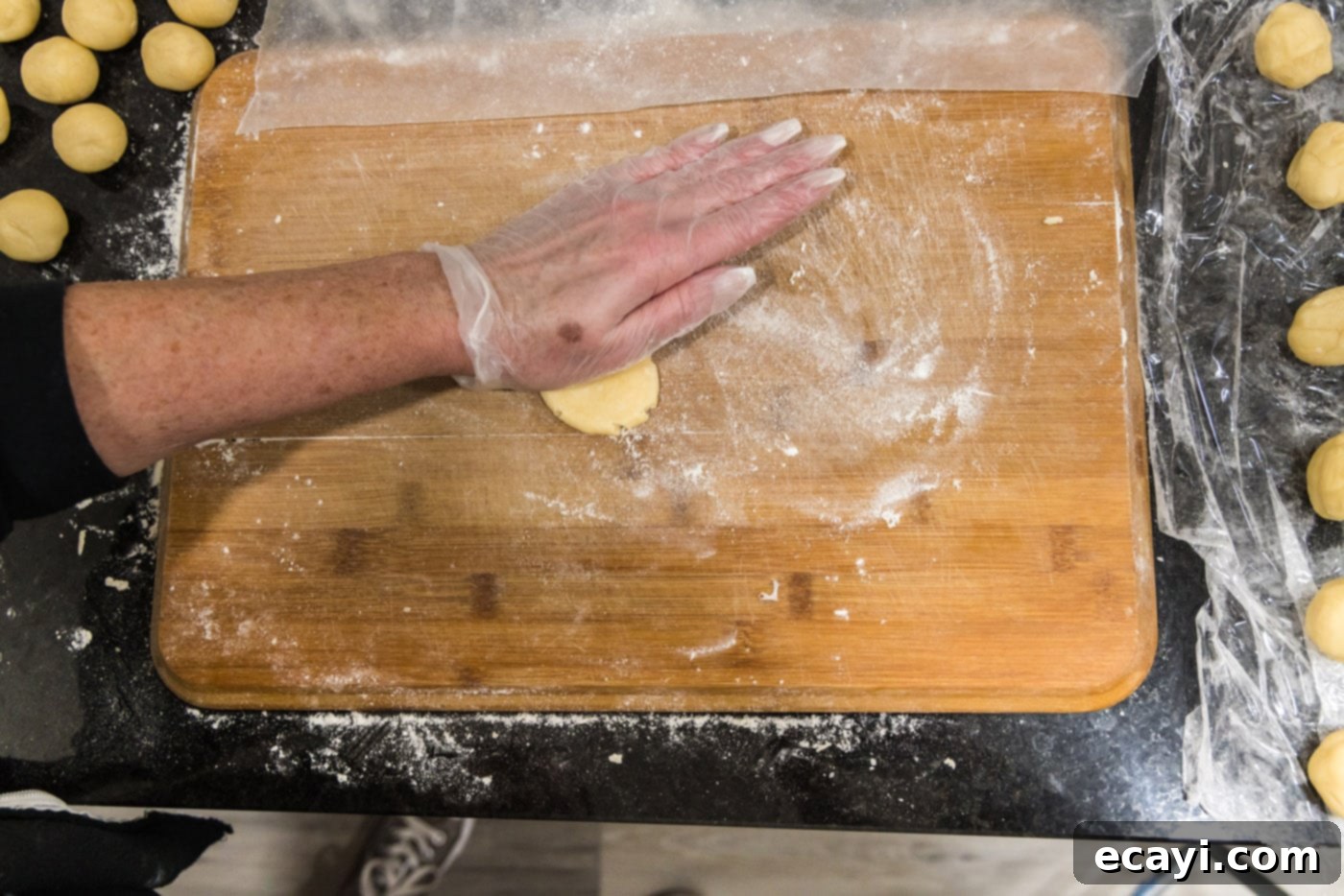 Petite French Silk Pies 10 hand flattening pie dough