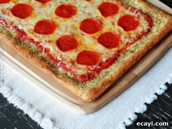 Classic Pizza with Garlic Bread Crust 5 A close up photo of garlic bread crusted classic pizza.