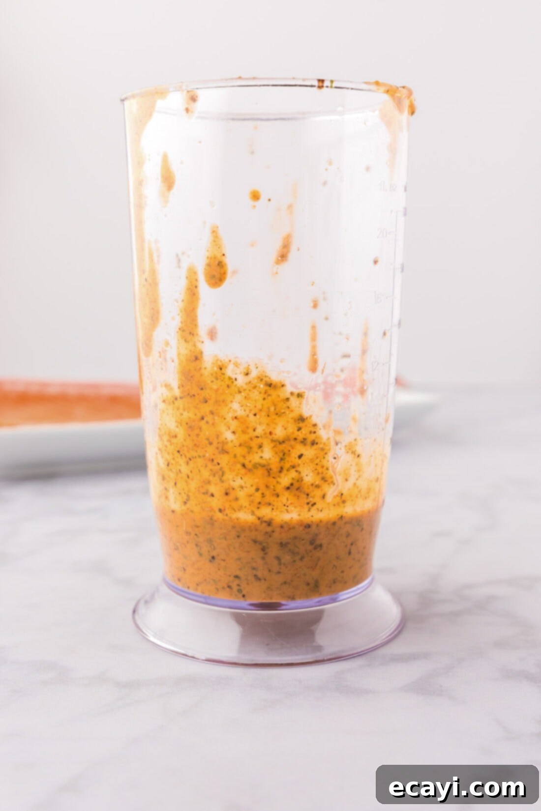 Exquisite Salmon Marinade 3 Salmon Marinade in an immersion blender jar