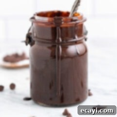 Decadent Chocolate Drizzle 13 Hot Fudge in a jar
