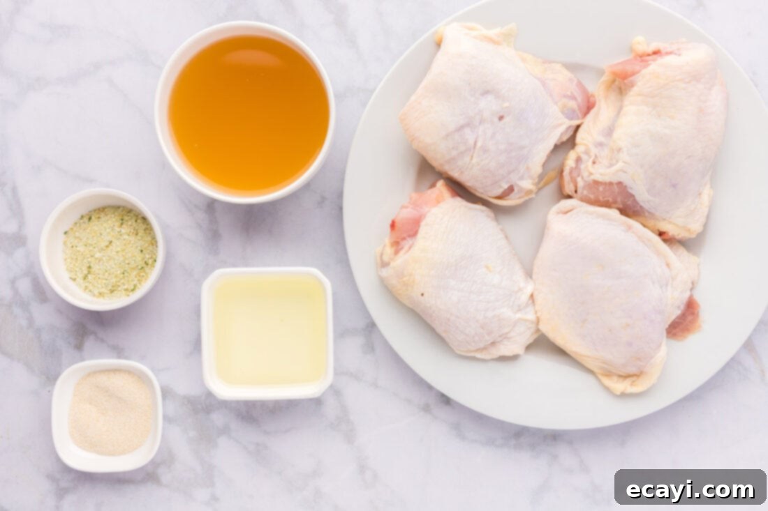 Effortless Instant Pot Chicken Thighs 4 Ingredients for Instant Pot Chicken Thighs