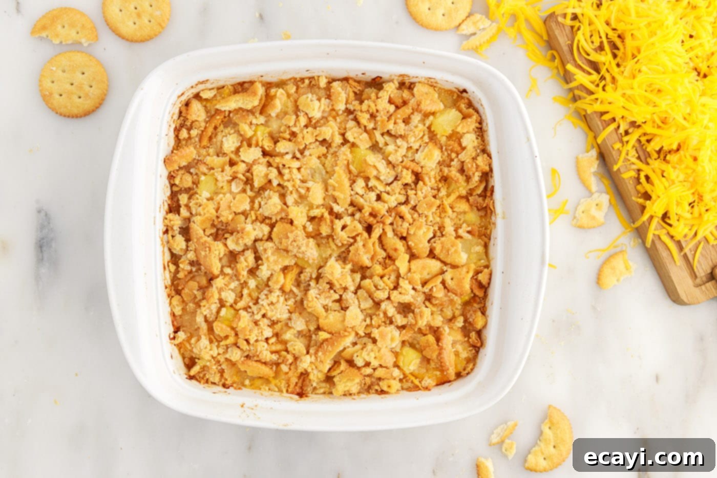Sweet Pineapple Bake 11 golden baked pineapple casserole fresh from oven