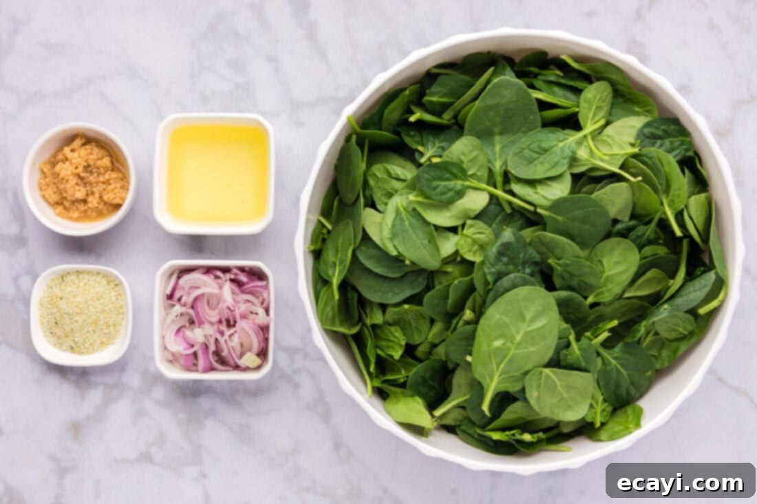 Garlic Spinach Sauté 4 Ingredients for Sautéed Spinach