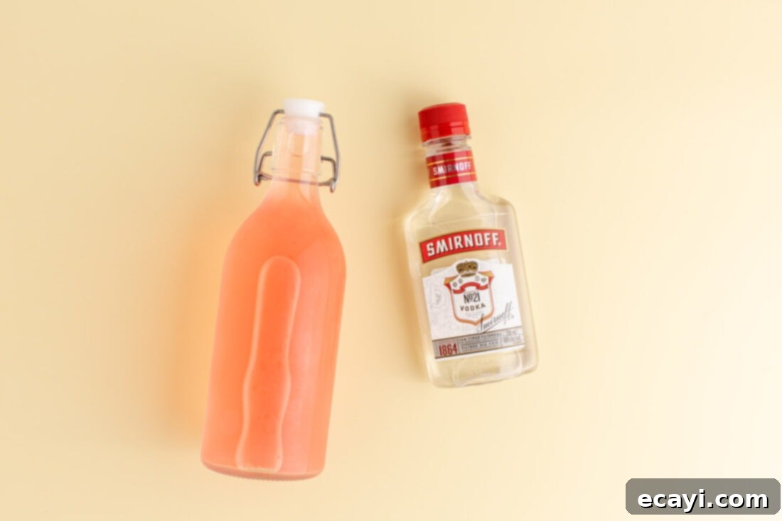 Poptails 4 Ingredients for Boozy Ice Pops, featuring colorful juices and vodka.