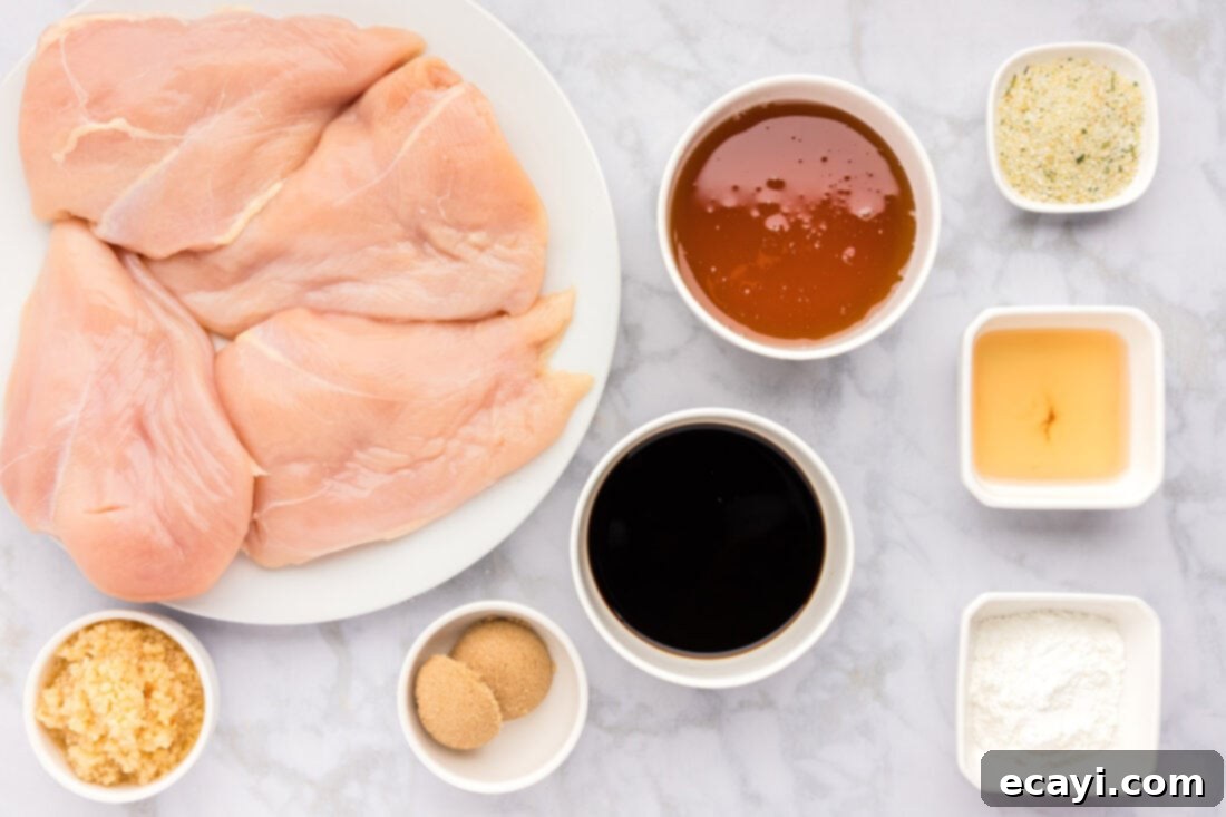 Sticky Honey Garlic Chicken 4 Ingredients for Honey Garlic Chicken Breast