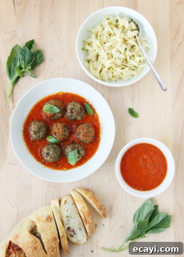 No-Fuss Turkey Meatballs with Spinach and Raisins 2 Quick, Easy, and Delicious: No-Roll Turkey Meatballs with Spinach and Raisins // FoodNouveau.com