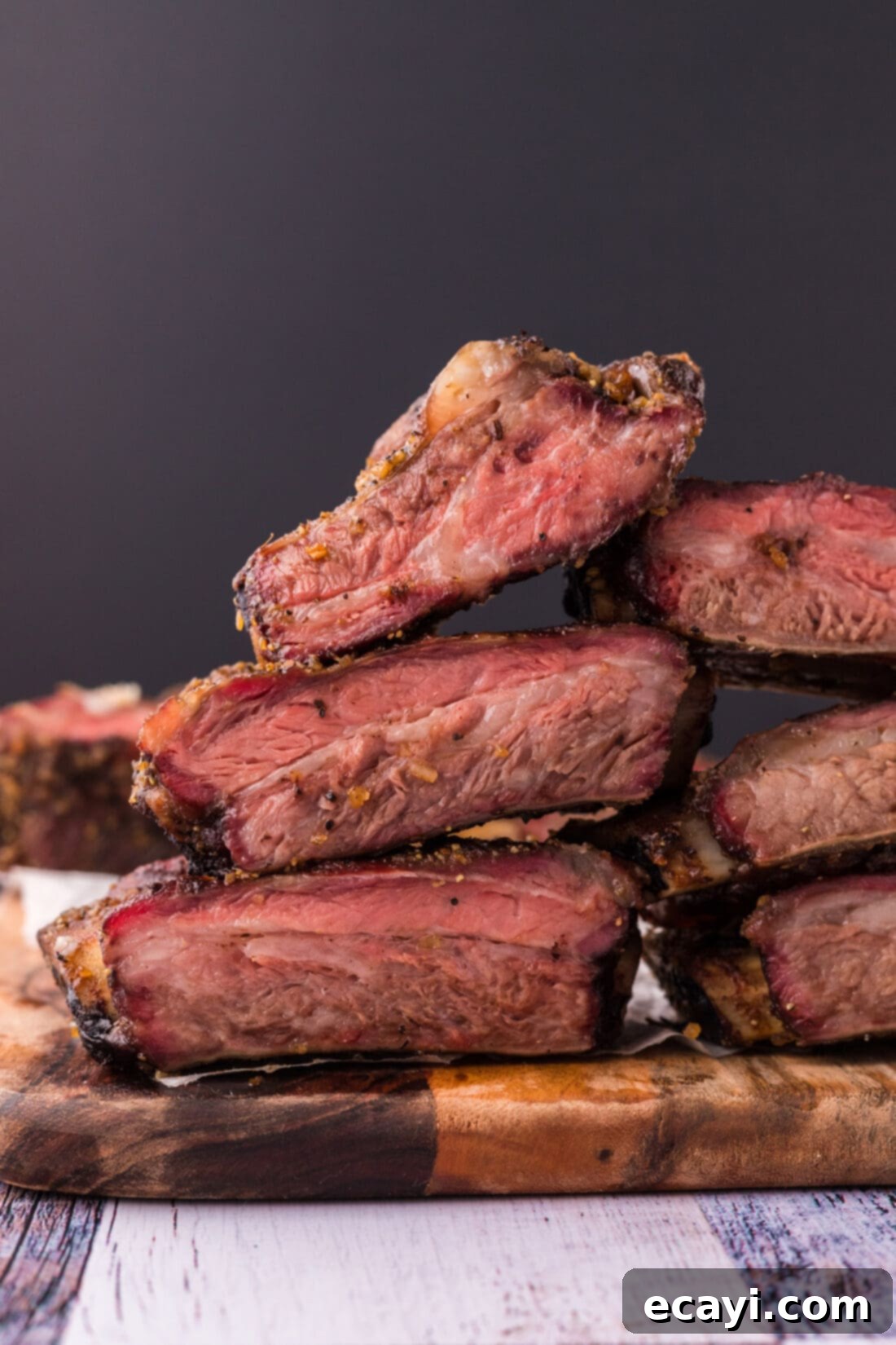 Pitmaster's Smoked Beef Ribs 11 Stack of Smoked Beef Ribs