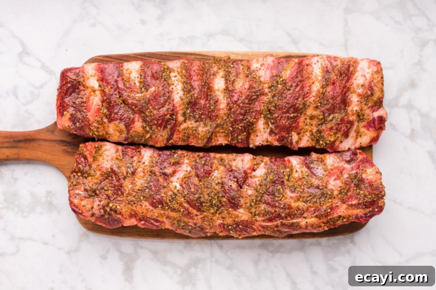 Pitmaster's Smoked Beef Ribs 5 beef back ribs rubbed with oil and seasonings