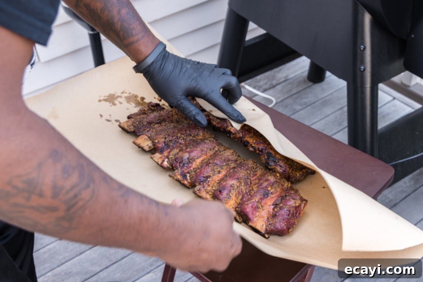 Pitmaster's Smoked Beef Ribs 8 wrapping beef ribs in butcher paper