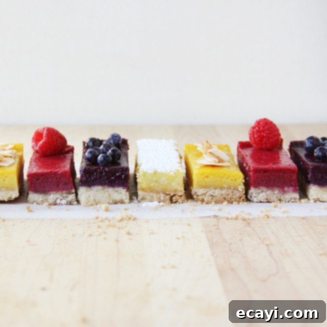 The Ultimate Guide to Fruit Squares: Any Fruit, Any Season 3 Close-up of freshly baked fruit squares with a crumbly crust and luscious filling.