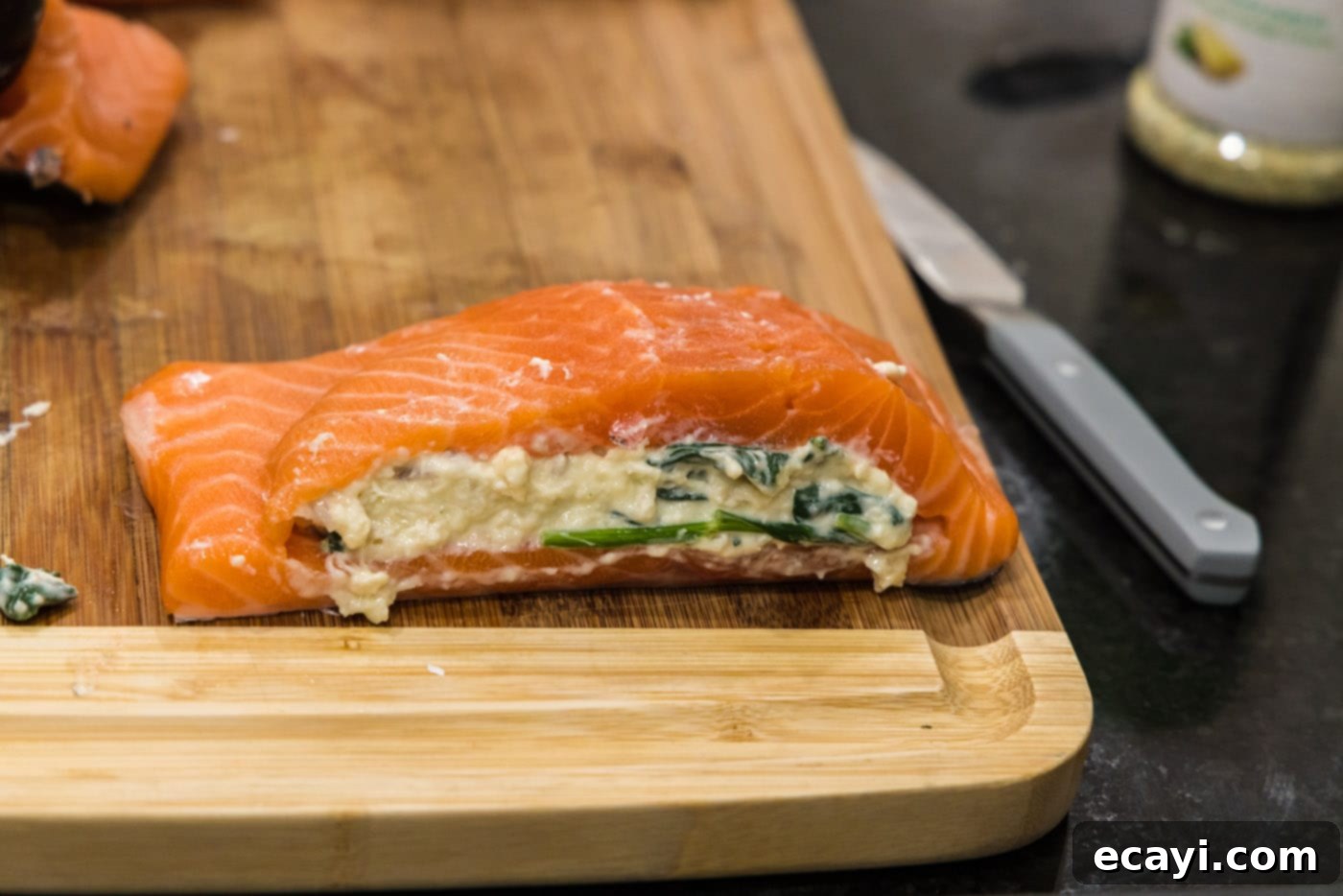Gourmet Stuffed Salmon 17 stuffed salmon filet