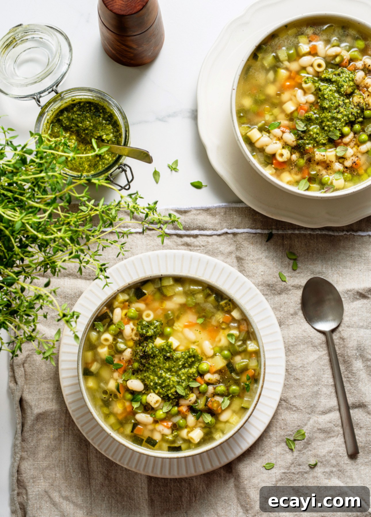 Provençal Pistou Garden Soup 2 Easy French Recipe: Soupe au Pistou (Summer Vegetable Soup) // FoodNouveau.com