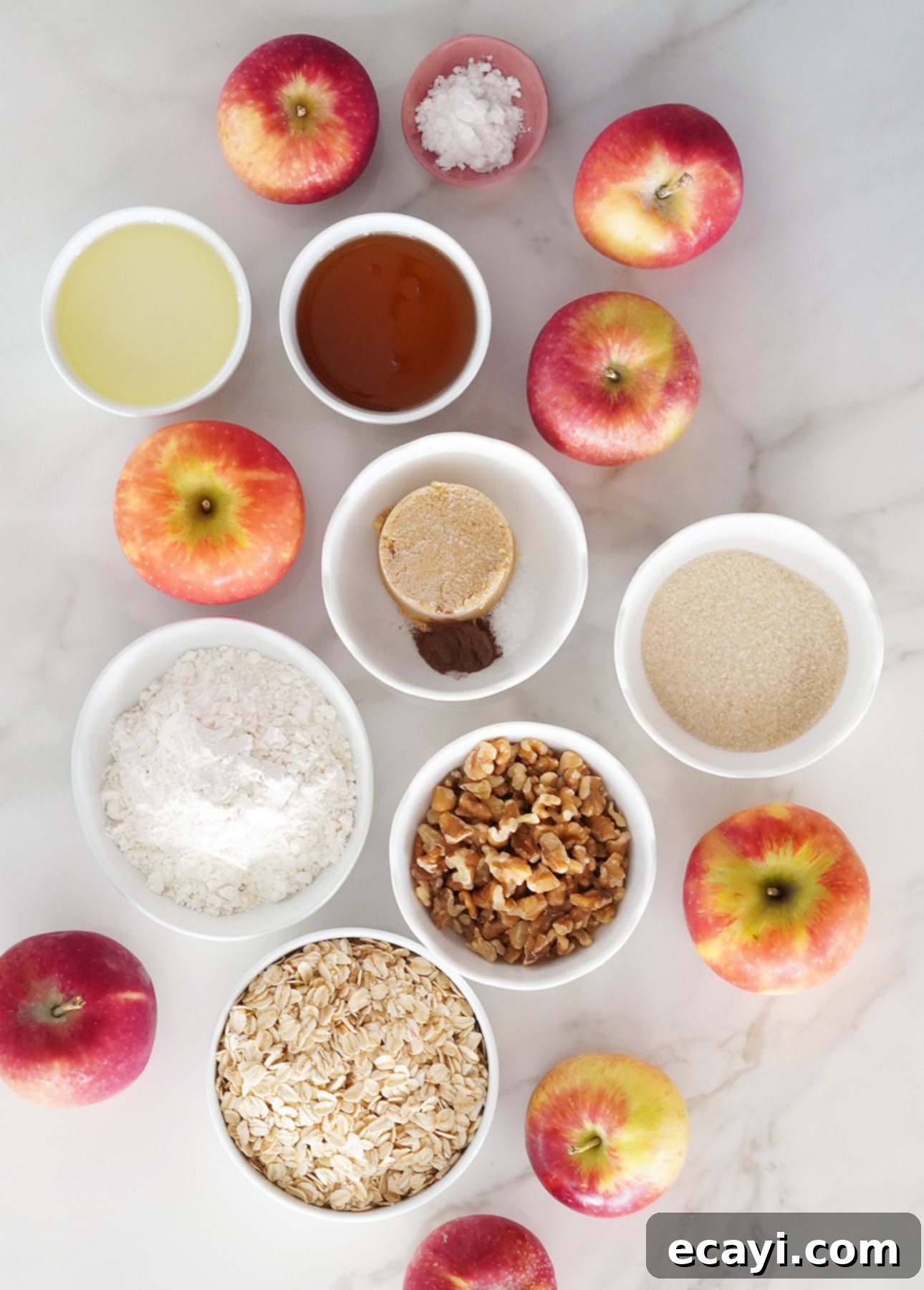 Naturally Dairy-Free Apple Crumble 5 The ingredients you need to make Dairy-Free Apple Crumble // FoodNouveau.com