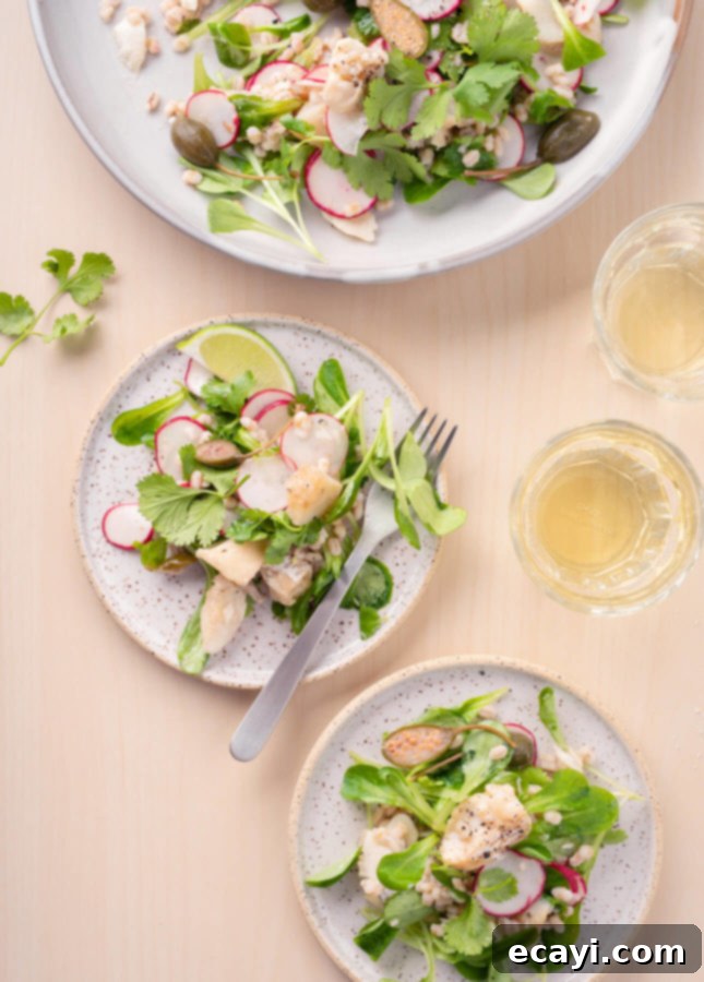 Seaside Barley & Cod Warmth 4 Warm Barley and Cod Salad // FoodNouveau.com