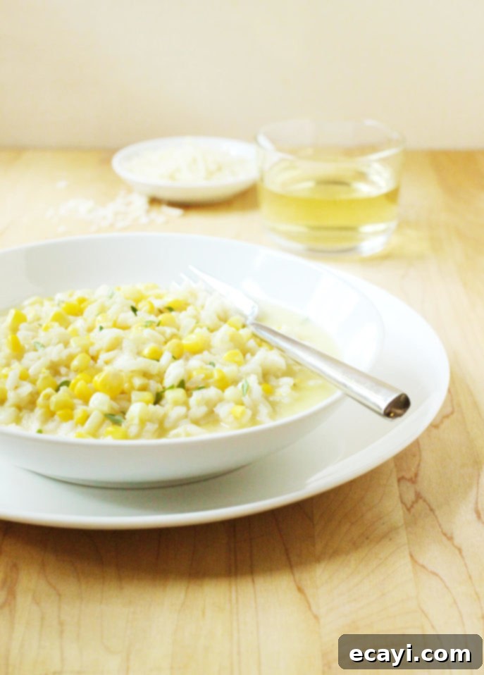 Sweet Corn Symphony 3 Sweet Corn Risotto in Corn Broth // FoodNouveau.com