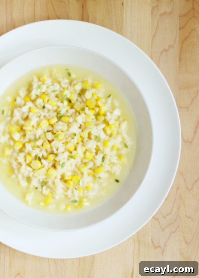 Sweet Corn Symphony 4 Sweet Corn Risotto in Corn Broth // FoodNouveau.com