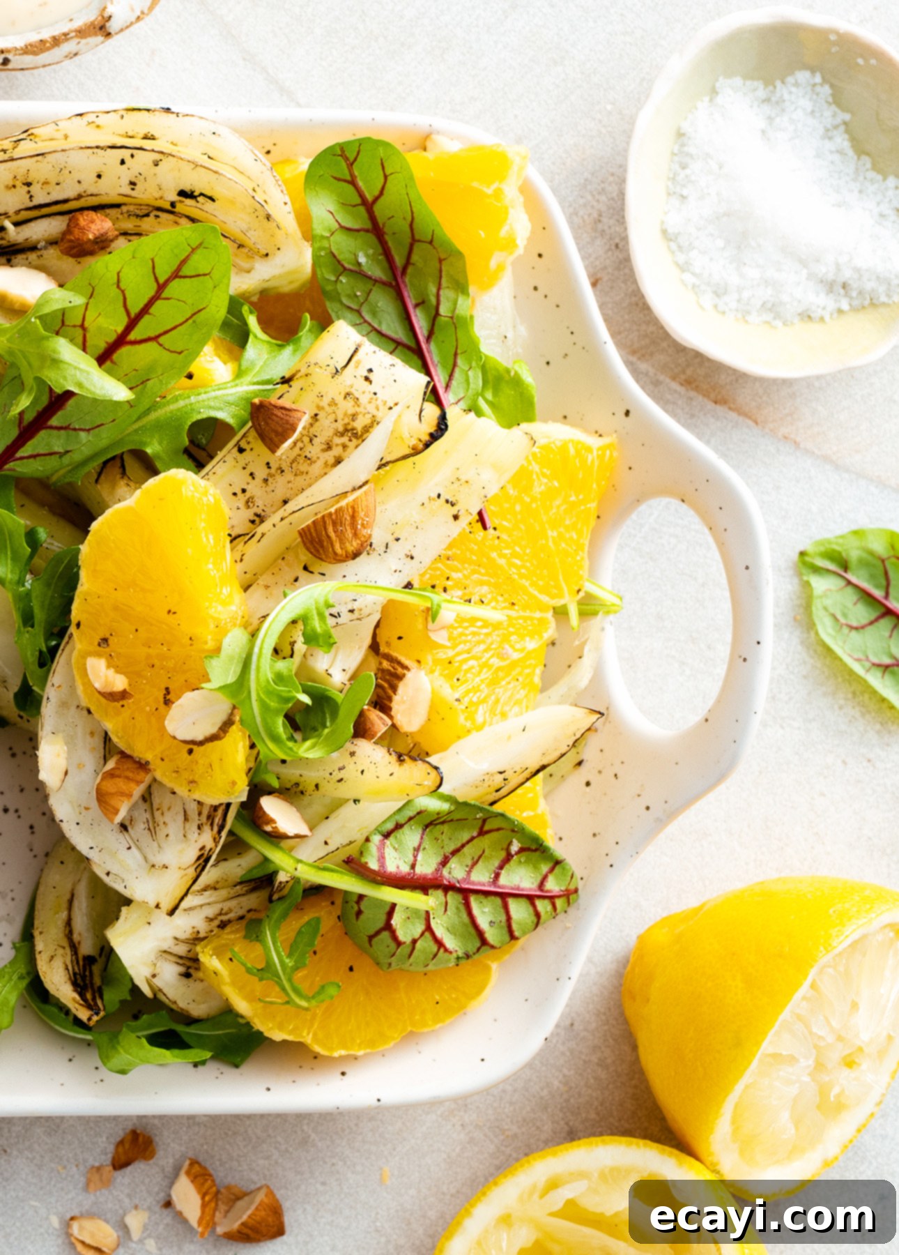 Zesty Golden Fish Cakes with Charred Fennel and Orange Salad 4 Roasted Fennel and Orange Salad