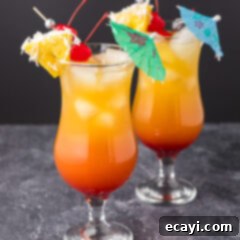 Malibu's Golden Hour 11 Close up photo of two Malibu Sunset drinks