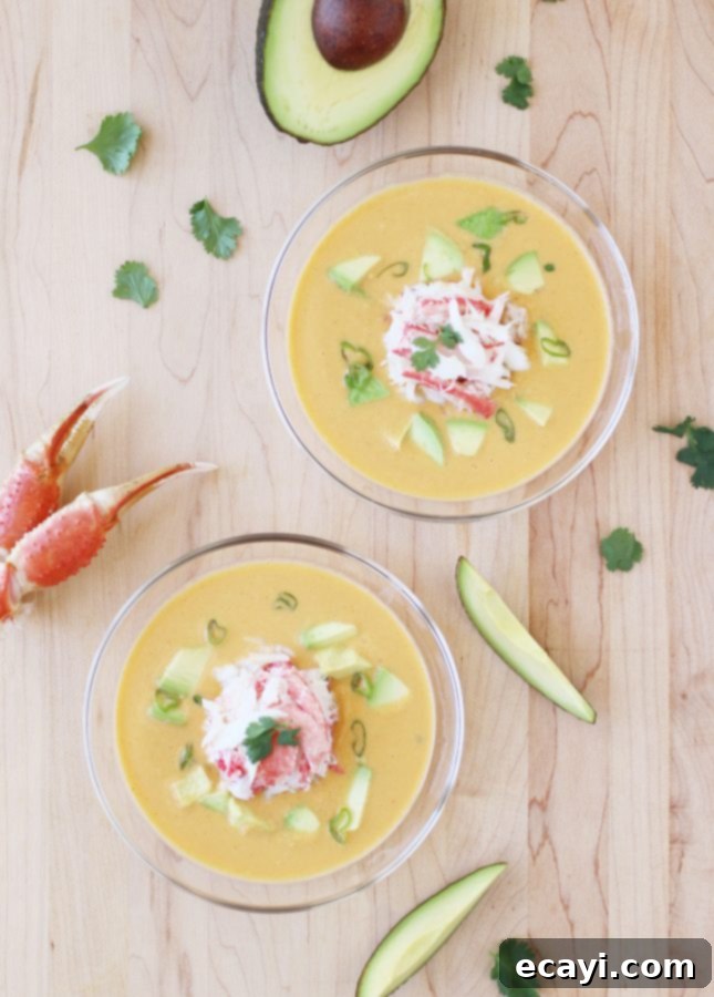 Aromatic Snow Crab Chowder with Avocado Sweet Corn and Golden Curry 2 Curried Snow Crab, Corn, and Avocado Chowder // FoodNouveau.com