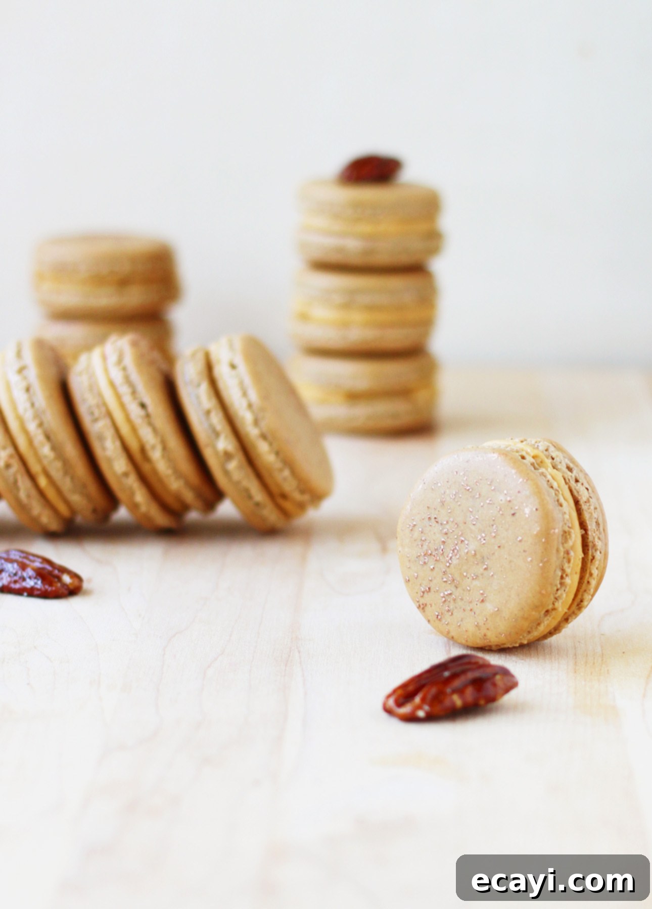 Decadent Salted Caramel Macarons 3 Salted Caramel French Macarons // FoodNouveau.com