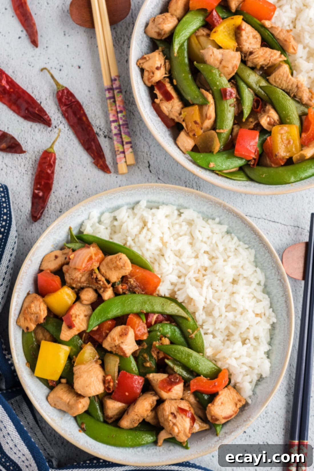 Spicy Szechuan Kung Pao Chicken 12 Kung Pao Chicken on a plate