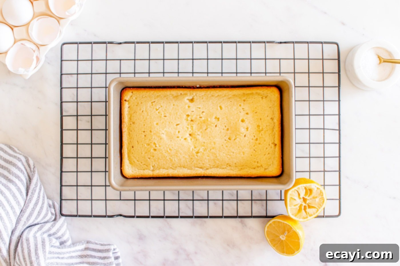 Zesty Lemon Loaf 12 baked lemon loaf