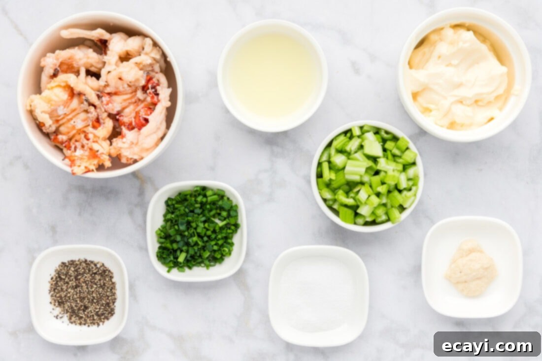 Classic Lobster Salad 4 Ingredients for Lobster Salad