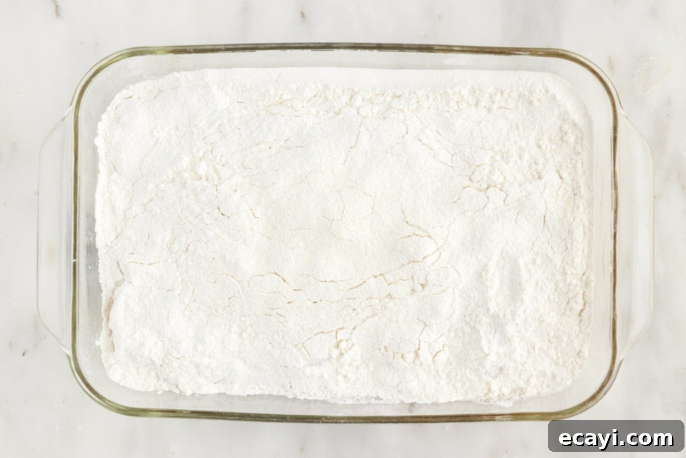 Golden Apple Streusel Bake 6 dry cake mix spread evenly over apple pie filling in a baking dish
