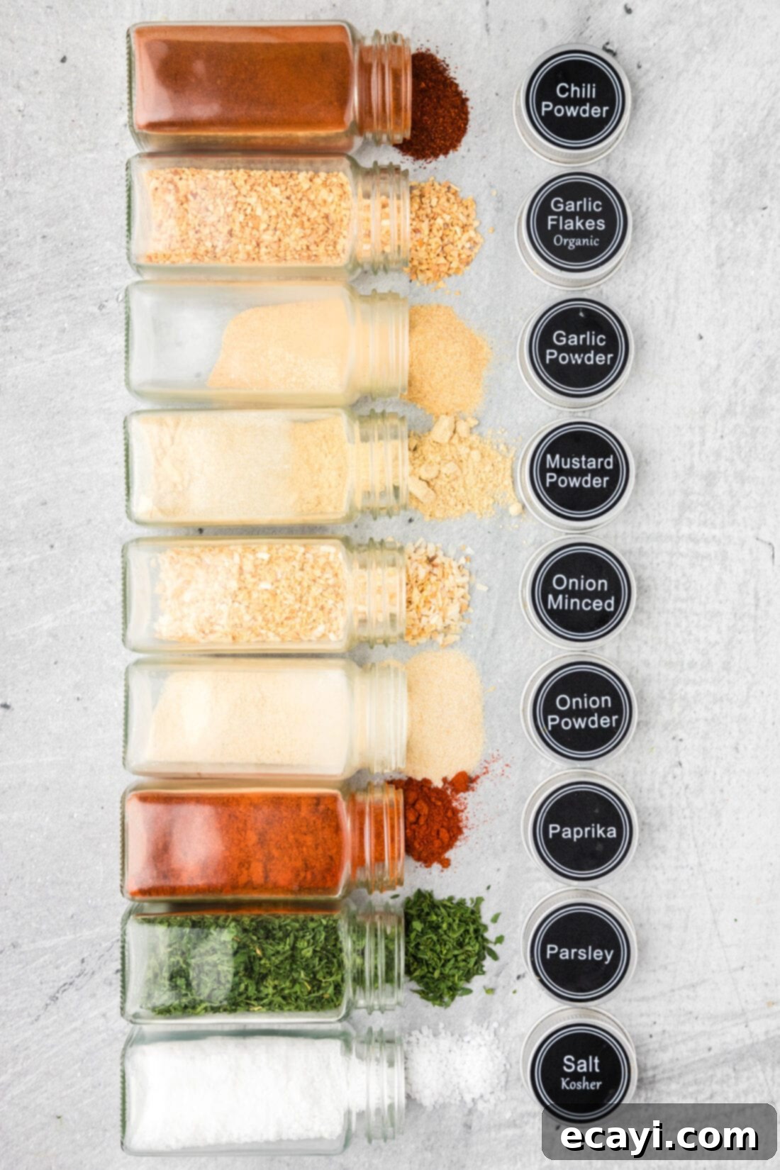 Everyday Seasoning 3 Spice jars of seasonings needed to create All Purpose Seasoning