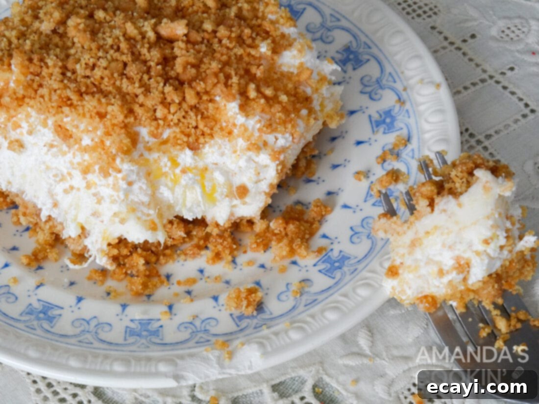 Pineapple Cloud Delight 2 Original photograph of Pineapple Dream Dessert from 2013, showing its classic appearance before the photo update.
