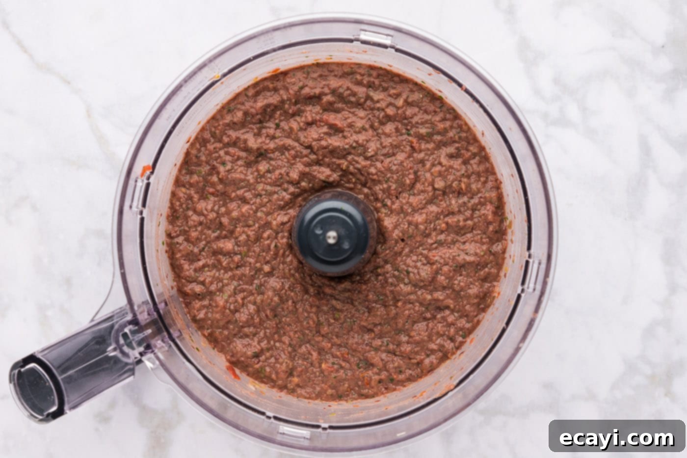 Zesty Black Bean Dip 7 blitzed black bean dip in food processor